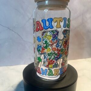 Colorful Autism Awareness Water Bottle
